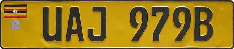 Uganda License Plate 2